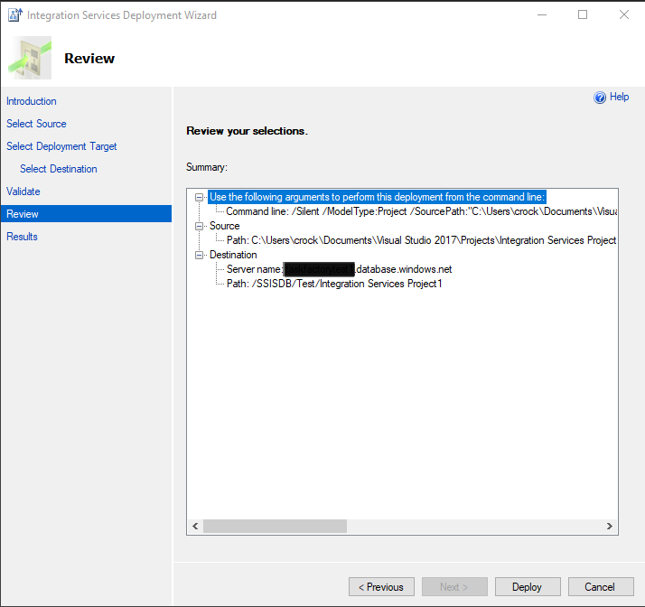 Review settings